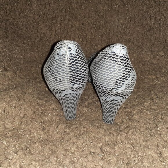 TSUBO-Fifee-D’Orsay Pump-Dark Grey Snake Pattern Leather-Sz 7.5-Near Mint - Picture 5 of 7